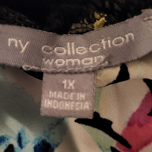 💥3 FOR $13!💥 NY Collection | 1X Ladies Blouse | Button-Down - Picture 7 of 9